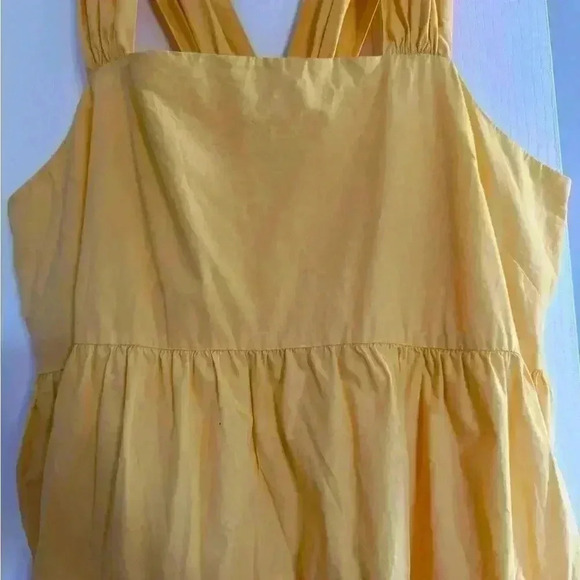 Banana republic yellow midi dress. Fully ligned. Spring/summer season start - Picture 3 of 9